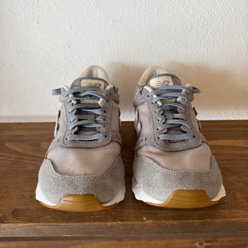 New Balance Sneakers Womens 8 311 v2 Grey Suede Canvas Lifestyle WL311TA2